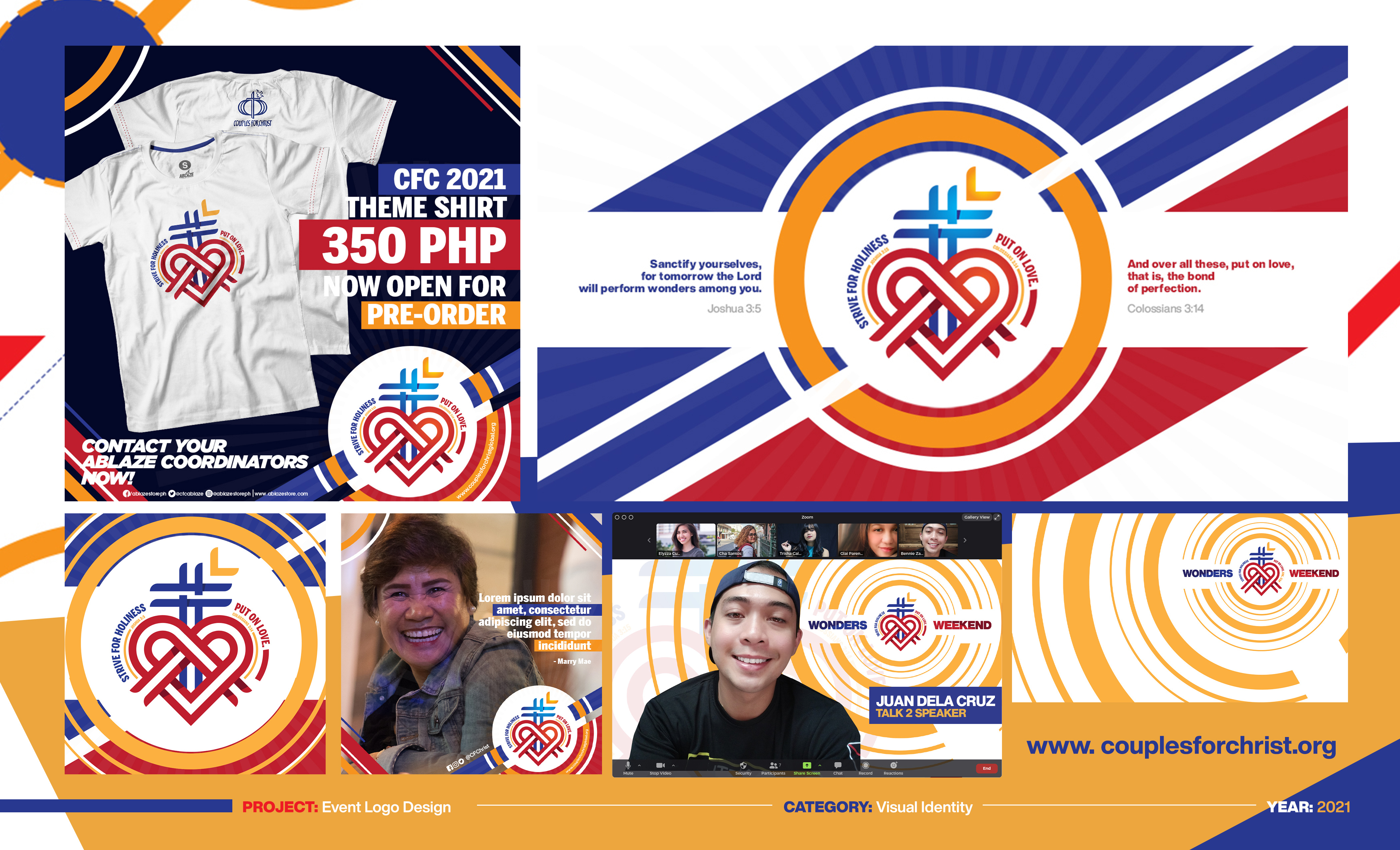 Couples for Christ: Leaders' Conference 2021 Official Logo catholic catholic logo cathoplic couples for christ heart lines logo design