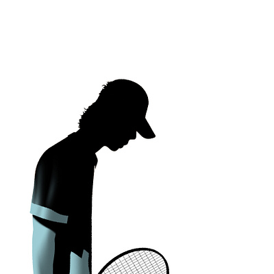 Tennis Player art design editorial illustration illustration metaphor narrative poster