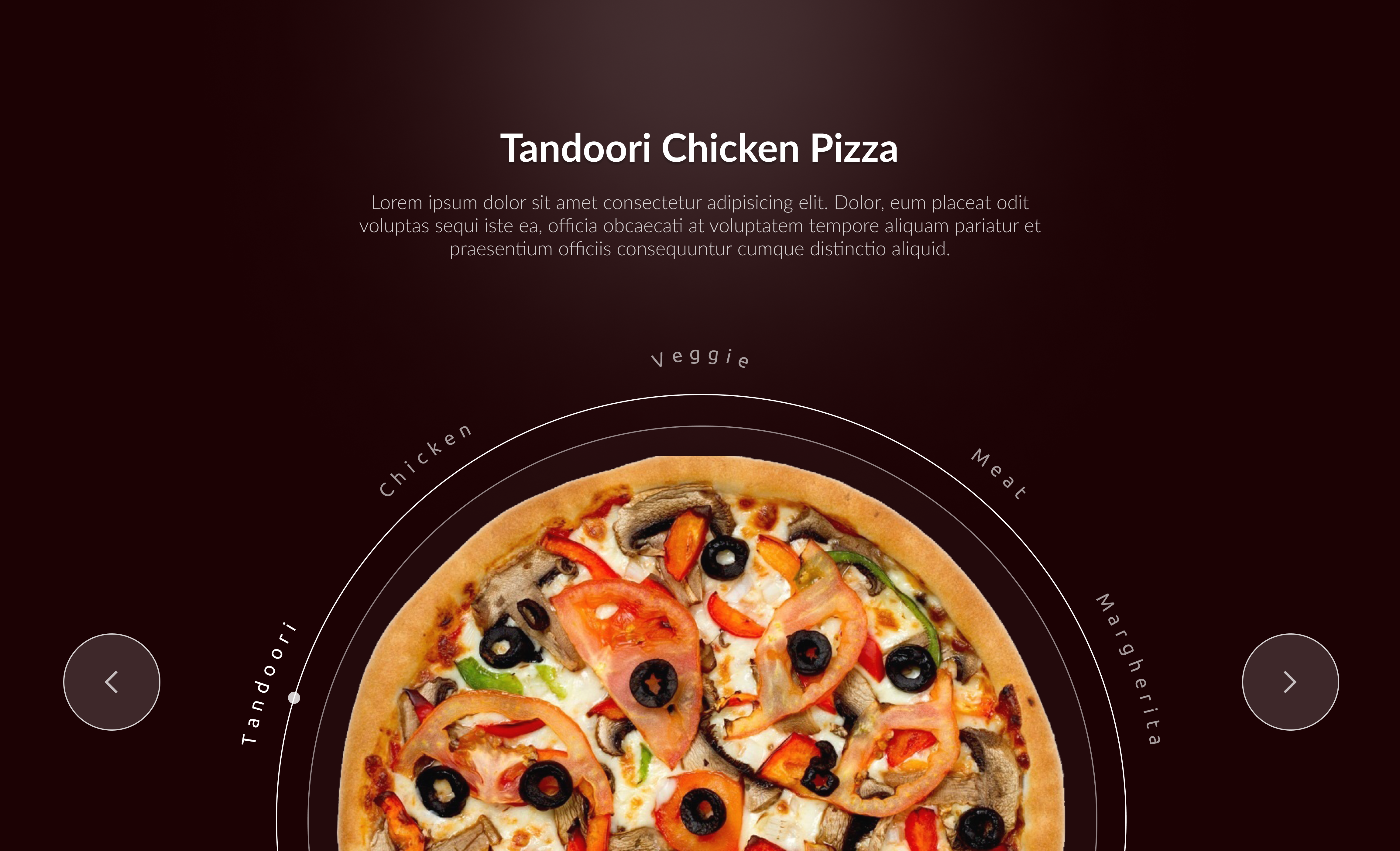 Pizza Item Detail Web Page Design adobe xd beautiful design branding design figma illustration landing page logo pizza ui ui design ux