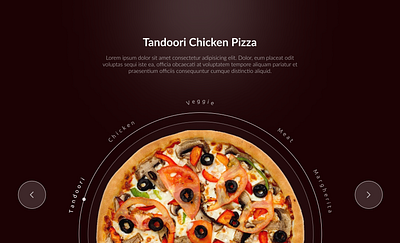 Pizza Item Detail Web Page Design adobe xd beautiful design branding design figma illustration landing page logo pizza ui ui design ux