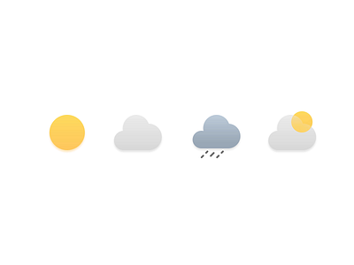 Weather Icons – Animation animation icons motion graphics ui