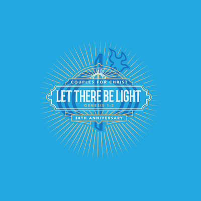 LET THERE BE LIGHT 2019 (OFFICIAL LOGO) 2019 cfc couples for christ let there be light logo logo design