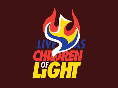 LET THERE BE LIGHT 2019 (DAVAO ORIENTAL), PUBLISHED. beer logo catholic dove fiesta fire holy spirit live logo logo design