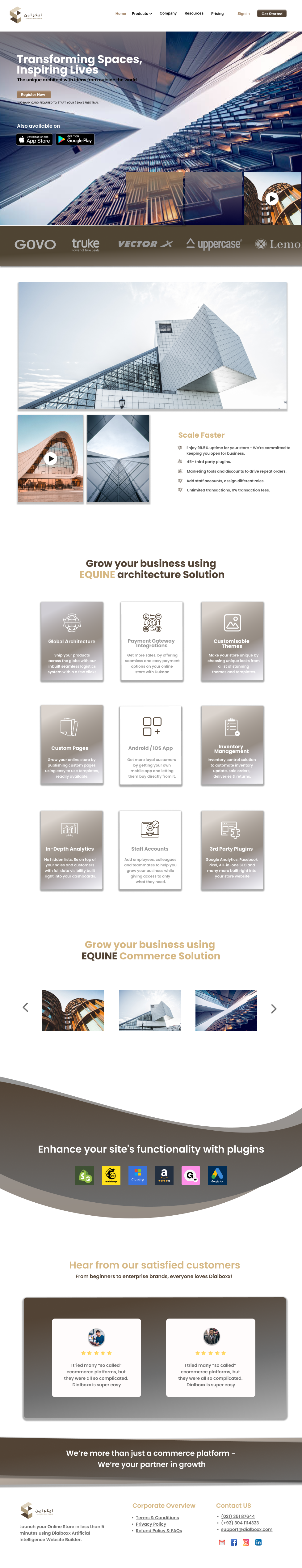 Architecture Web Home/Landing Page adobexd architecture branding figma homepage landing page logo productdesign ui website