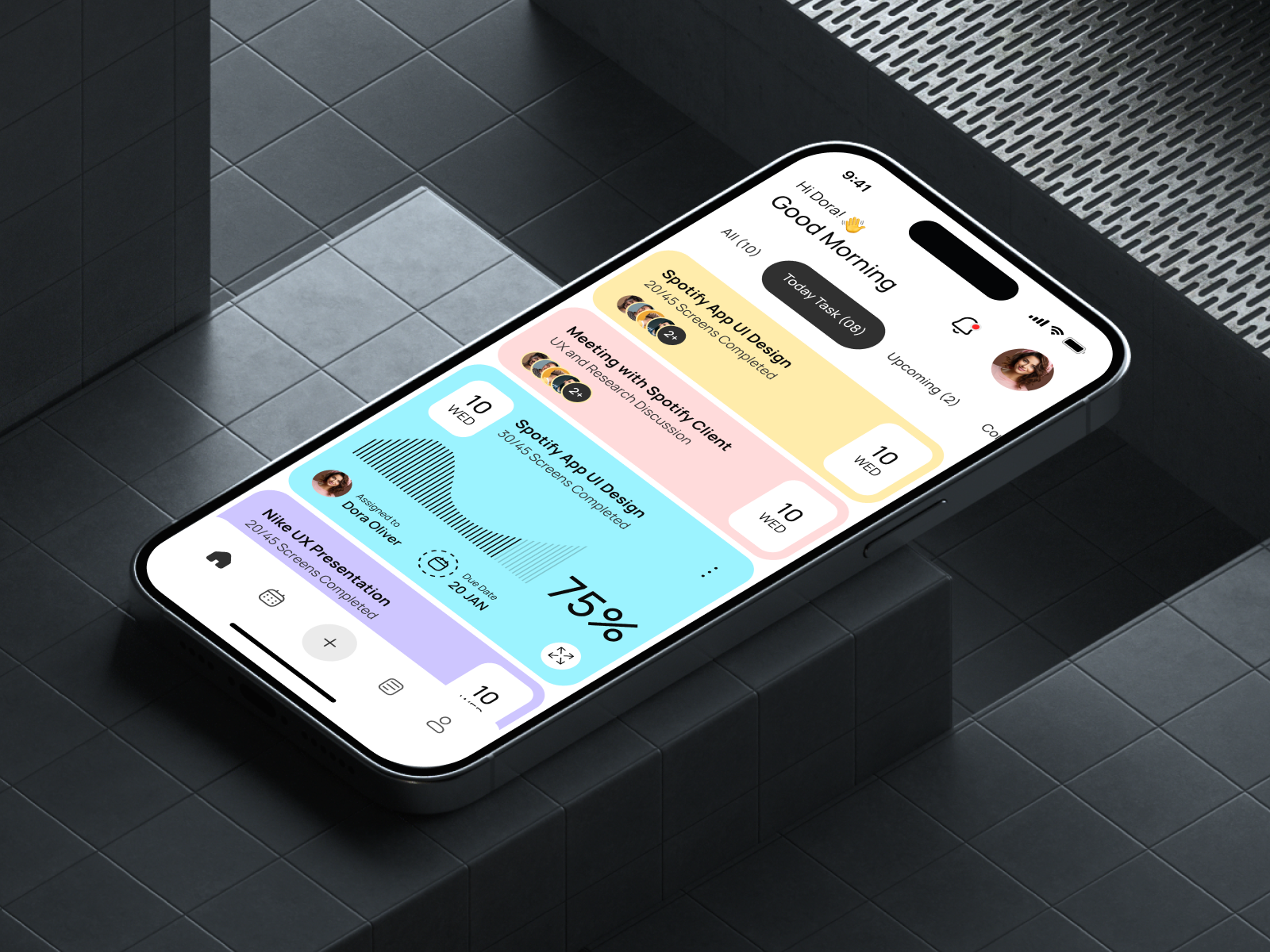 Task Management App 3d ai app animation app design app designer branding clean design graphic design illustration ios minimal mobile app task app task management task management app technology app ui ui designer ux ux designer