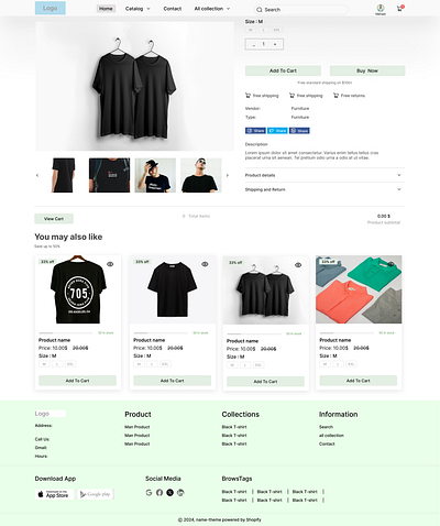 Shopify e-commerce homeui shopify e commerce ui ux