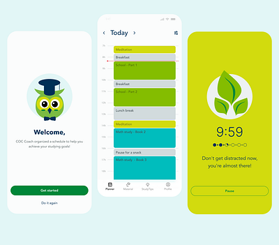 COC - Coach app app design design sprint education ui ux