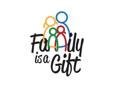 FAMILY IS A GIFT, OFFICIAL LOGO (PUBLISHED) family family is a gift fiag gift logo logo design