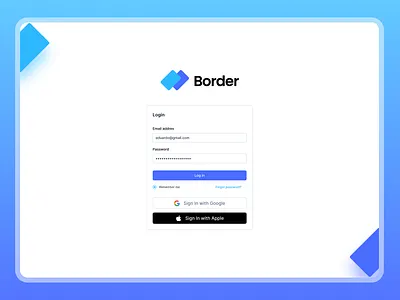 Border UI - Login login minimal ui