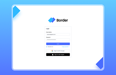 Border UI - Login login minimal ui