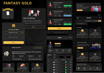 Fantasy Football Interfaces product design ui ux