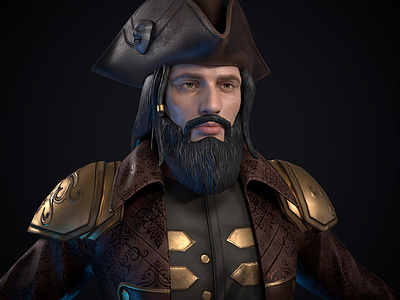 Pirate Character | Different Hair styles,/Beard| Modeling 3d animation 3d character animation character design game animation game art game character game design modeling pirate character rendering