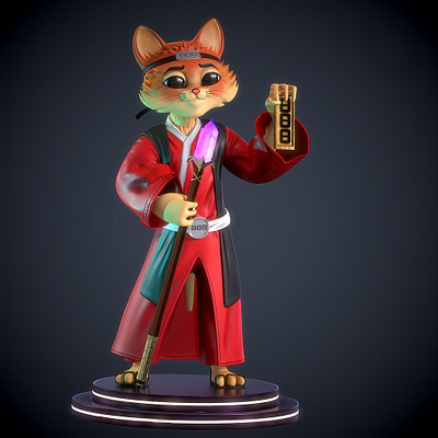Cat of Fortune game character 3d 3d animation 3d character animated work art work cats character design game character game design game development