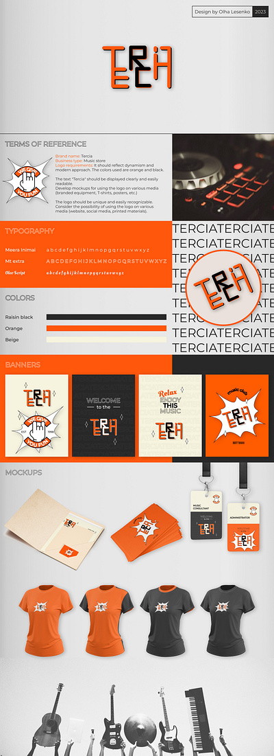 Tercia branding graphic design logo ui