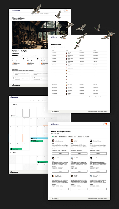 BirdDog backend blackoutdates calendar hunting reservations