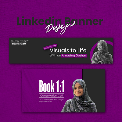 Linkedin profile Banner banner branding cover design graphic design illustration illustrator inspiration logo social media vector