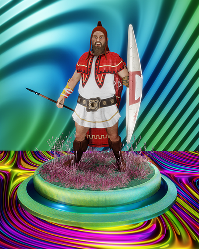 Thracian 3d character 3d game character 3d modeling 3d object 3d rendering animation blender maya