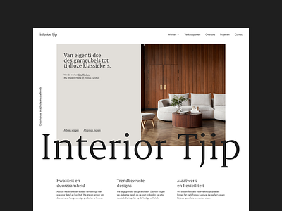 Furniture wholesaler branding clean design digital design furniture interior logo sans serif serif slab typography ui ux web webdesign