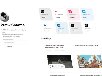 HMU: HIT ME UP bento portfolio website