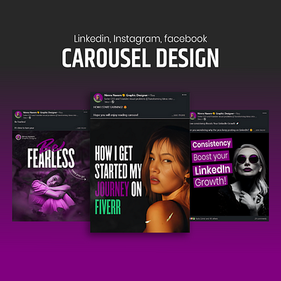 Carousel design branding carousel cover design graphic design illustration inspiration logo social media vector