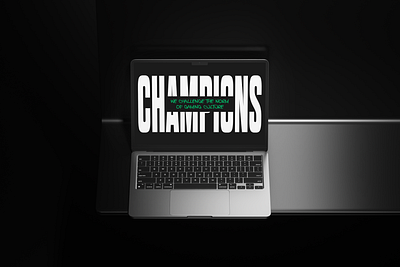 Falcons Team website 3d animation black branding green mockup style typography ui ux web design website