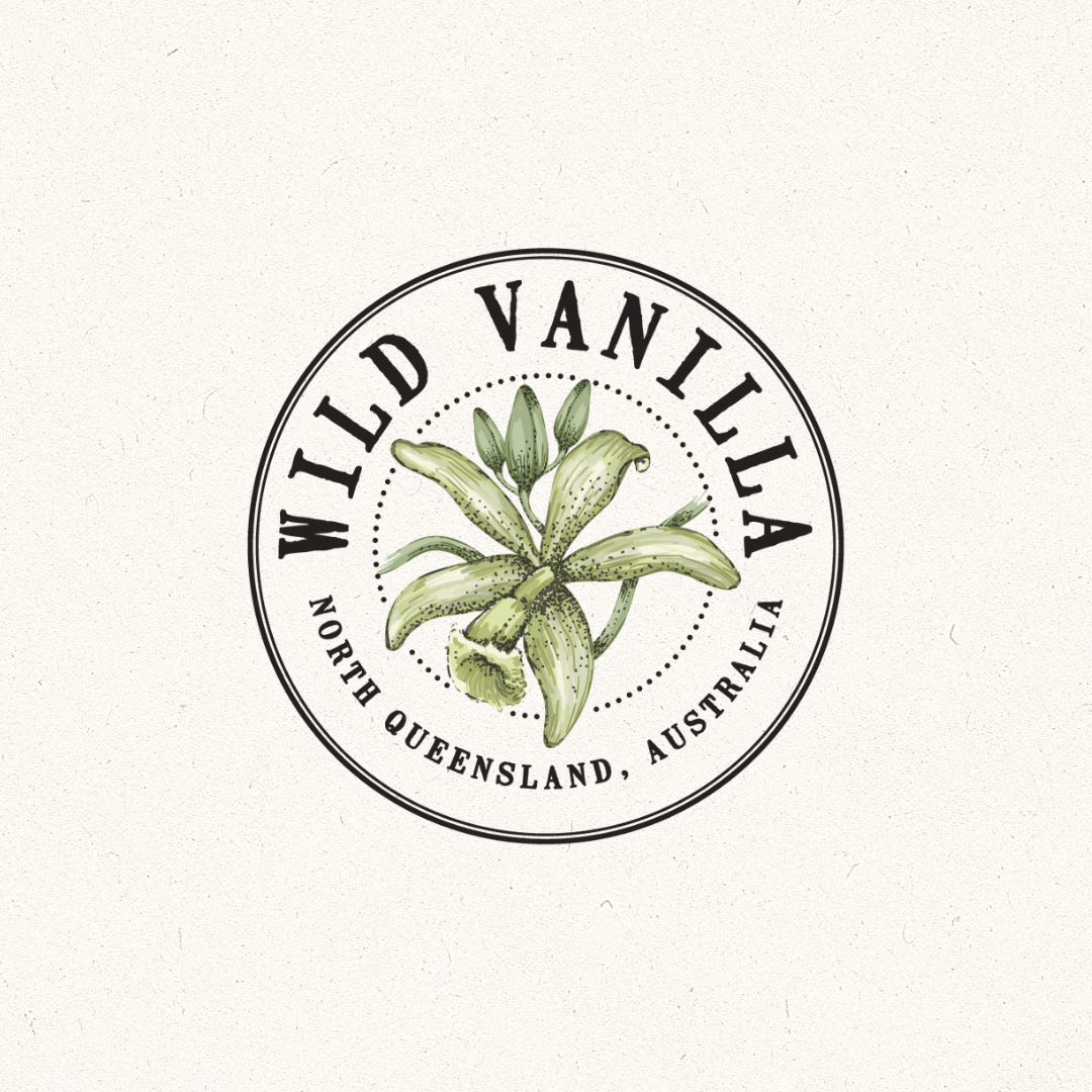 Identity for Wild Vanilla botanical illustration branding circular badge designer designstudio dribble farm farm logo farmersmarket graphic design graphicdesign illustration illustrator logo logo design professional vector vintage