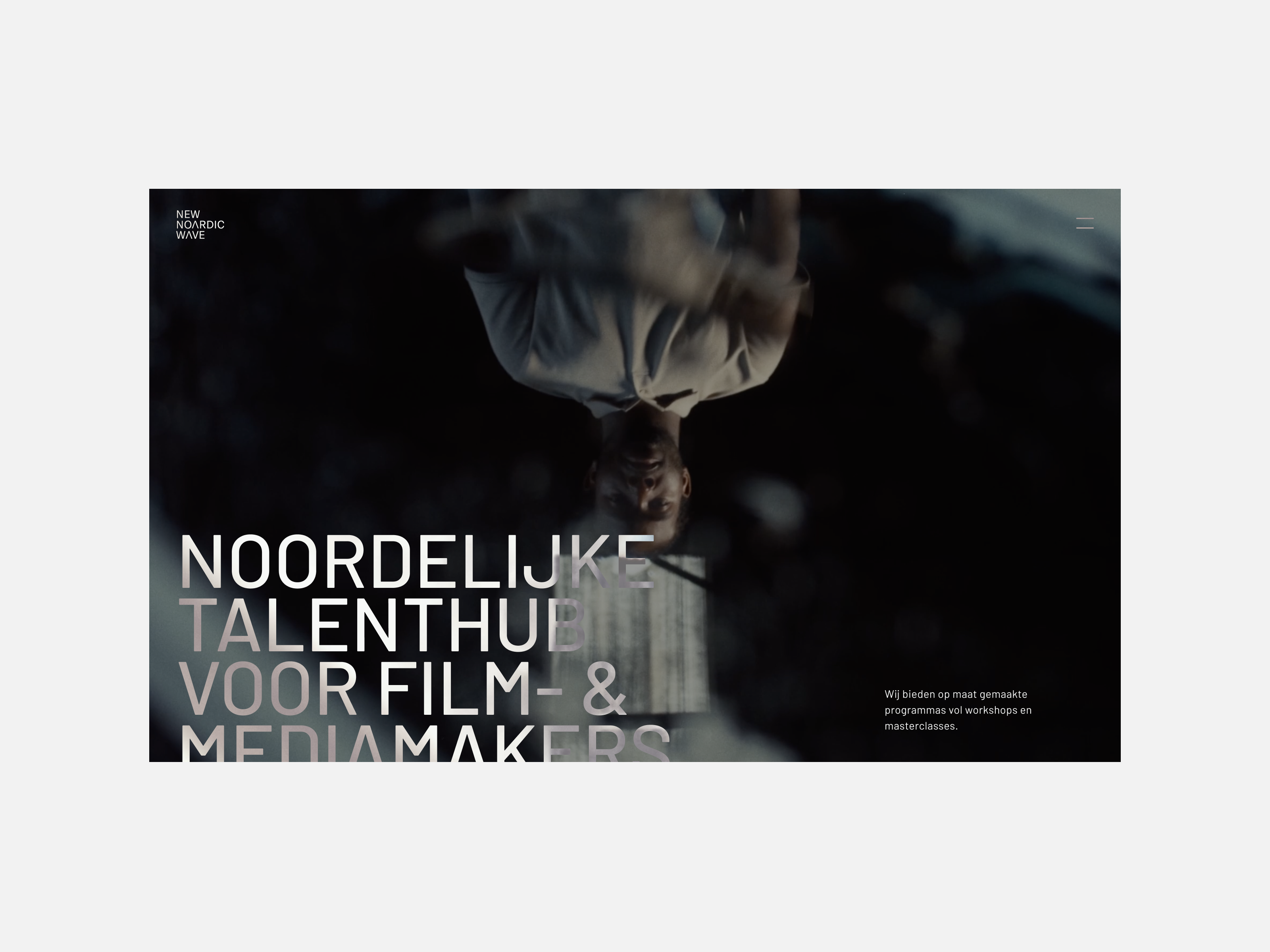 Cultural association - Talenthub for film and media branding clean design digital design grid header hero image logo sans serif typography ui ux webdesign
