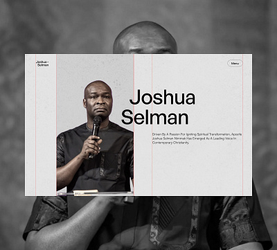Joshua Selman Website Exploration grid layout ui ui design uiux user experience user interface ux ux design web design website design