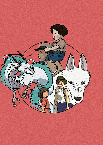 Ghibli Story art design graphic design illustration logo vector