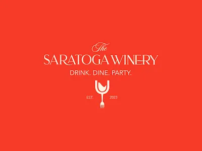 The Saratoga Winery Branding and Logo Design brand designer brand identity branding design graphic design illustrator logo logo design marketing social media typography