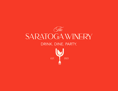 The Saratoga Winery Branding and Logo Design brand designer brand identity branding design graphic design illustrator logo logo design marketing social media typography