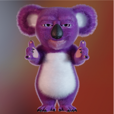 Koala 3d 3d character 3d modeling blender design maya