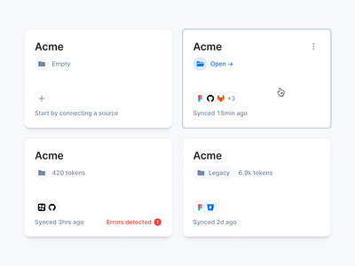 Specify · Repository folder revamp apps empty error figma folder github hover interface product design repository saas shadow specify token tokens studio ui