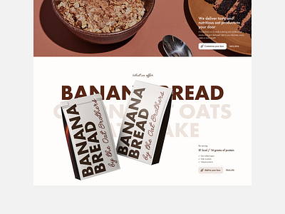 Oat Brothers healthy food delivery branding clean design digital design food healthy logo typography ui ux webdesign