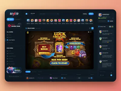 BaZed - Opening a Slot casino casino project casino site casino slot crypto casino crypto game gambling gambling design interface casino online casino online game open slot opening slot interface slots ui game ux casino ux slot web casino web design casino