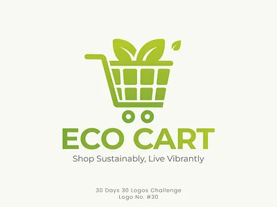 Eco Cart | E-commerce logo brand identity brand logo branding cart logo design ecommerce ecommerce logo graphic design green illustration leaf logo logo artist logo design logo ideas logos minimal minimalistic natural typography
