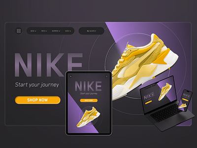 NIKE landing page design design figma graphic design landing page neumorfism neumorfismo nike sneakers ui ui design ux design uxui web design