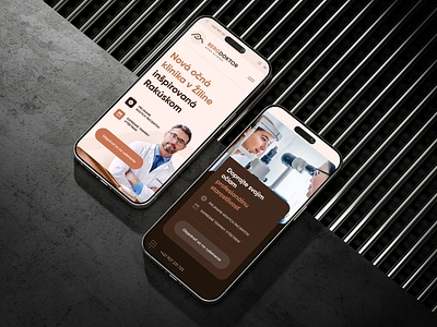 Bergdoctor - eye clinic - mobile homepage doctor eye doctor mobile ui ux web webdesign website