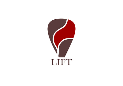 LIFT Hot air balloon logo branding dailylogochallenge design graphic design hotairballoon logo minimalist typography vector