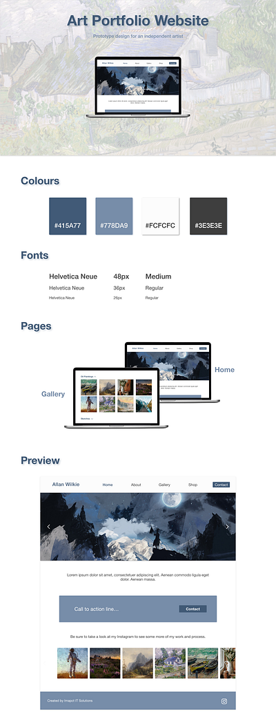 Art Portfolio Website adobe xd art branding design development ecommerce figma graphic design portfolio prototype ui ux vector web web design website website design