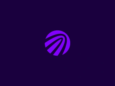 Onward Robotics brand branding logo mark onward path purple robotics tech technology trajectory type ui web design