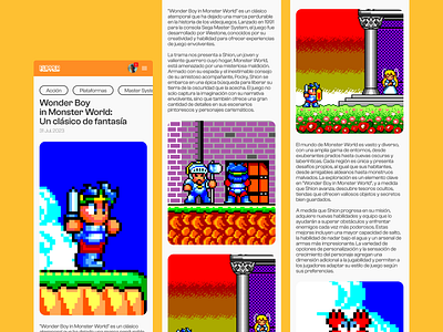 Flipper Blog Mobile Concept 2d game gaming image interface mag magazine mobile ui mobile ux orange retro retrogaming ui ux videogame vintage web web magazine website white