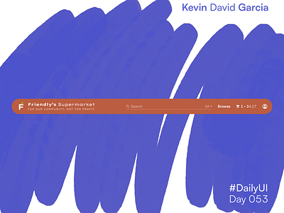#DailyUI Day 53: Website Navigation dailyui grocery navigation search