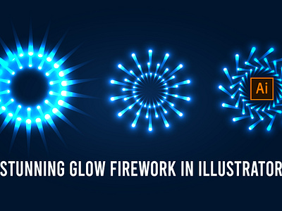 Creating a Stunning Glow Firework in Illustrator Made Easy glow effect