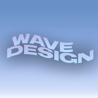Wave Design logo blue design gradient logo wave