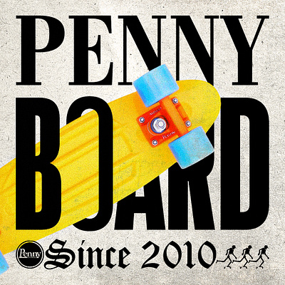 Penny Board Poster graphic design photoshop poster design