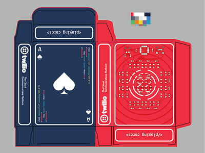 Twilio playing cards circuit boards code playing cards swag
