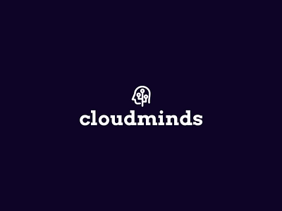 Cloudminds - logo graphic design logo
