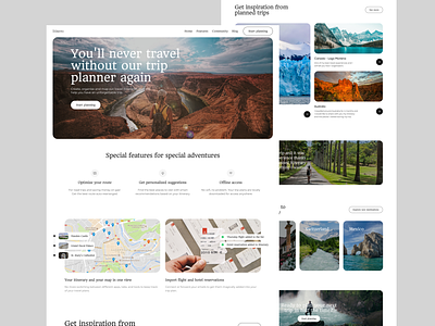 Travel Web Design Trip Website app landing page light mode pagina web sitio web software tourism travel travel agency travel app travel web design travel website trip ui ui ux vacation web design webdesign website website ui