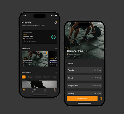 Mobile app design ui